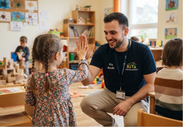 Dekoratives Bild zum Thema Erzieher*in/ Heilerziehungspfleger*in